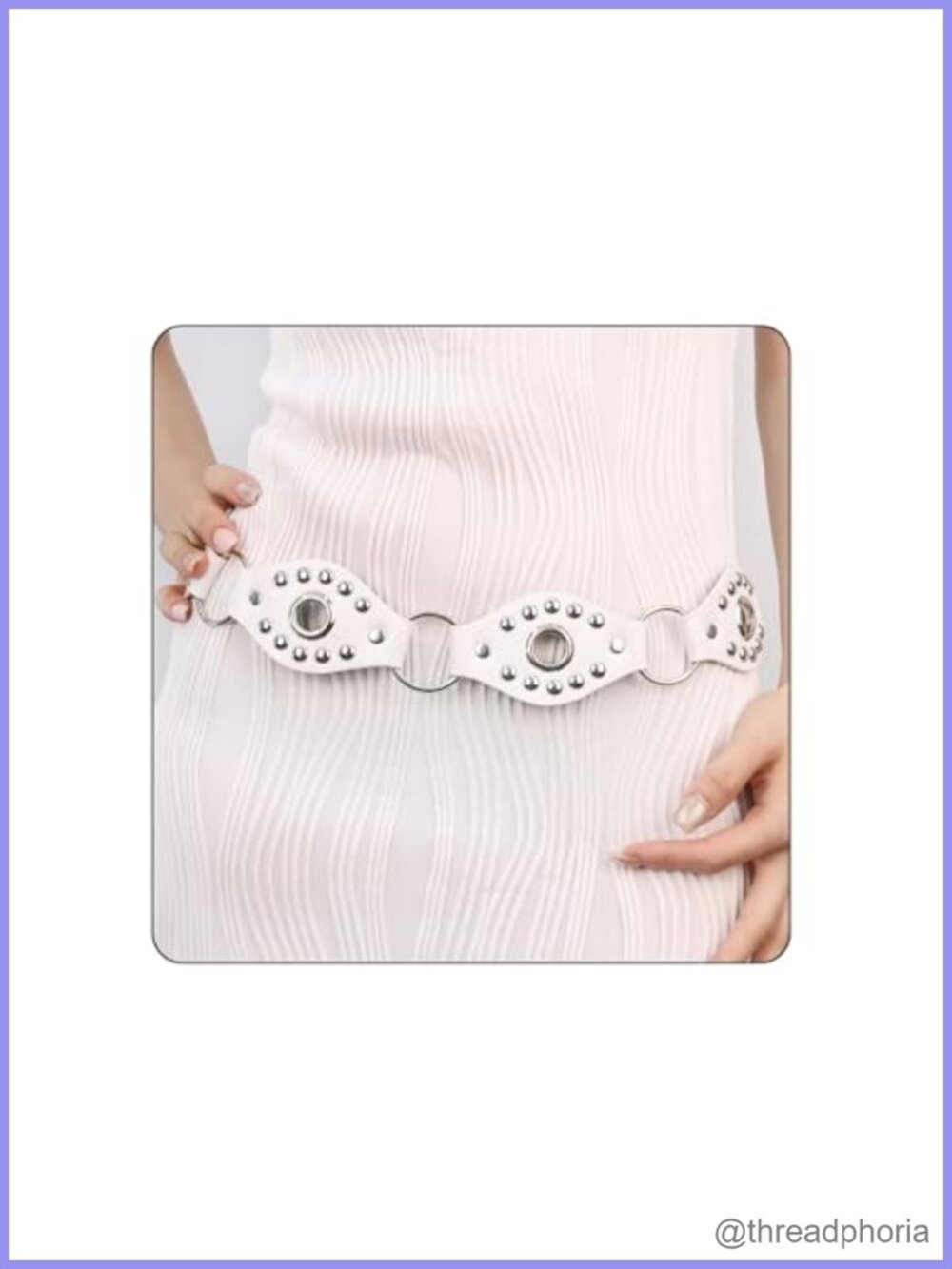 Wide Western Disc Belt Faux Leather Boho Concho Waist Belt